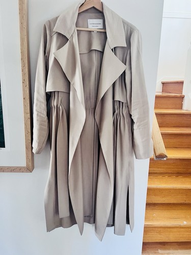 Viktoria and Woods Classic Light Trench Coastal Beige Aus Size 8-12