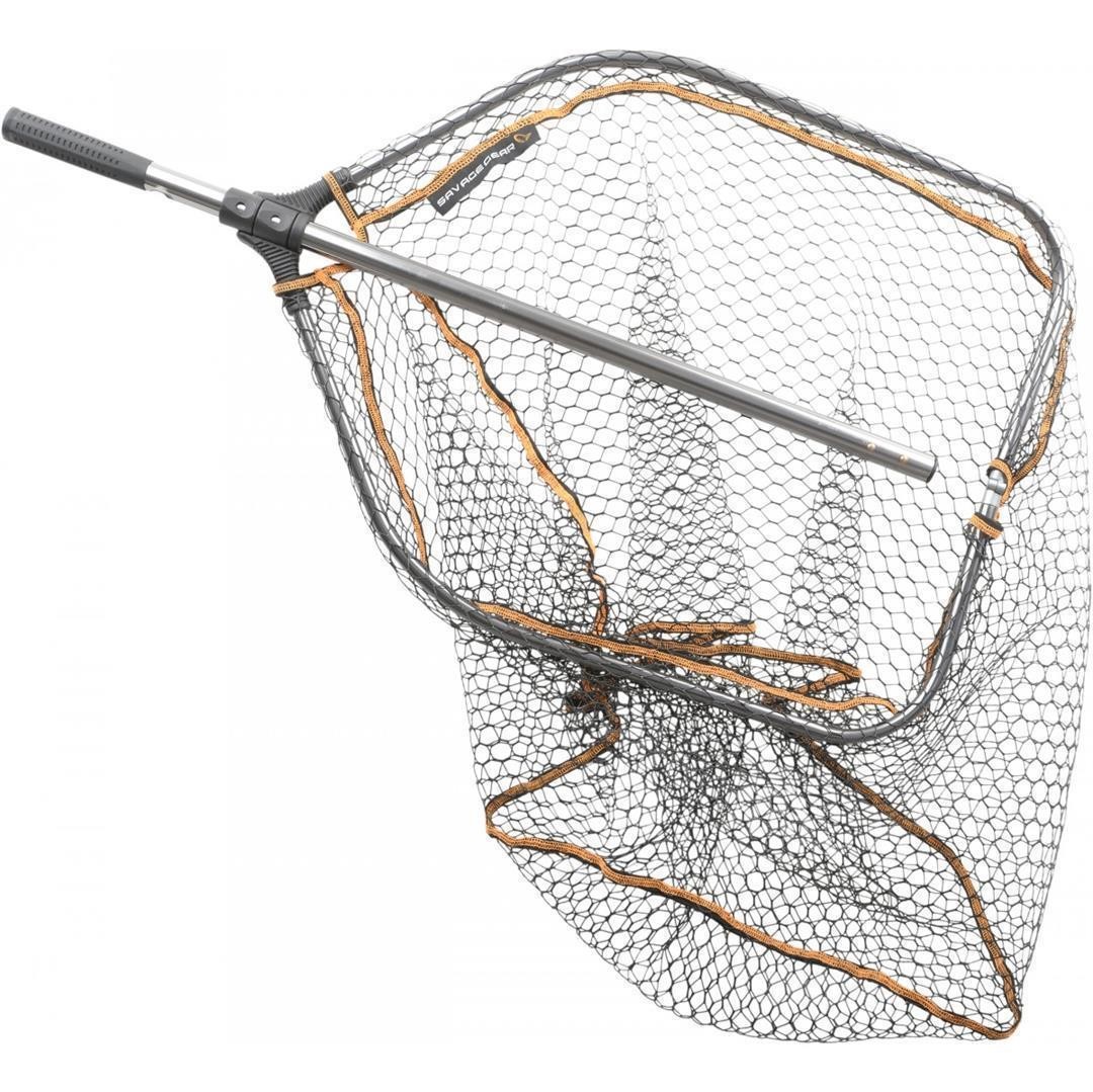 Savage Gear Kescher Pro Folding Rubber Large Mesh Landing Net L 65x50cm