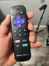 Hisense Roku Tv Remote Model RC-ALIR HU-RCRUS-23 Netflix Disney Hulu Appletv 