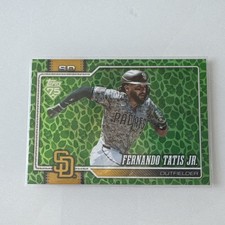 2026 Topps Series 1 Fernando Tatís Jr. Holiday Green Parallel #333 Padres