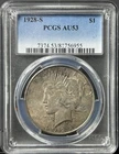 1928 S Peace Silver Dollar PCGS AU 53