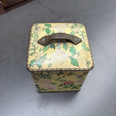 Vintage Blumen Keksdose Orientalisches Design