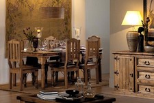 Exklusiver MEXICO Esstisch Tisch, Holz Pinie massiv, mexikanische Möbel, mexican