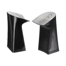 1pair Heel Repair Replacement 1.77"x3.23" High Chunky Heel Black