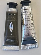 L'Occitane Verveine Cooling Gel Hand Cream 2 x 10ml New! Lemon Verbena fragrance