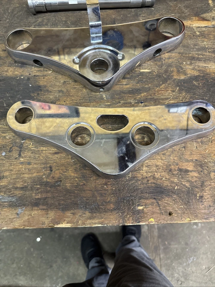 Хромированные тройные скользящие деревья шириной 3° 41 мм для Harley Davidson - Изображение 4 из 4