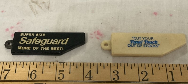 Vintage Collectible Advertising Safety Box Cutters Safeguard Final Touch 2 Pcs