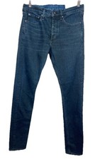 Rag & Bone Women’s Fit 1 Extra Slim Dark Blue Skinny Jeans Size 32 Button Fly