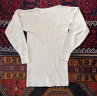 Vintage 1940s WWII US Army Wool/Cotton Sweatshirt Military Undershirt Thermal 40