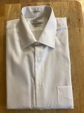 Van Heusen long sleeve dress shirt Lux Sateen 15 1/2 32/33, New White 