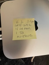 Apple Mac Mini Late 2012, 2.6ghz quad core i7, 16GM RAM, 1.12 Fusion Drive