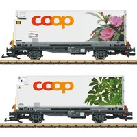 Lgb 45885 G Containerwagen-Set Coop, Rhb, Ep. Vi G + Neu