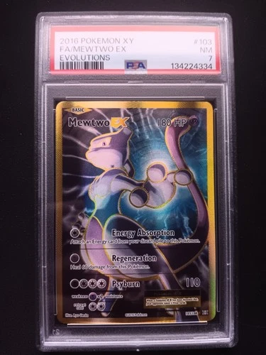 Mewtwo EX XY EVOLUTIONS #103 FULL ART PSA 7