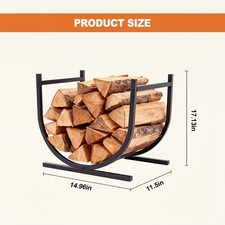 U-shaped firewood rack