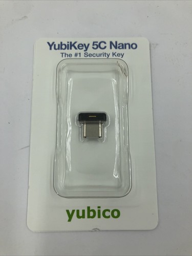 Yubico YubiKey 5C Nano Two-Factor Auth 2FA Security Key USB-C FIDO2 - 第 1/2 張圖片