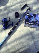 FISHING TELESCOPIC BEACHCASTER UNICAST 13FT ROD & REEL KIT+ LINE READY TO FISH