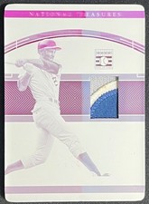 2020 NATIONAL TREASURES BILLY WILLIAMS GAME USED PATCH JERSEY PRINTING PLATE 1/1