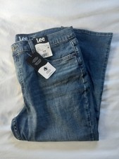 NEW - Lee Size 16 M Mid Rise Regular Fit Capri Jeans Seattle Fog Med Wash - NWT