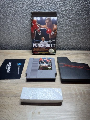 Mike Tyson’s Punch-Out!! (NES, 1987) CIB No Poster, 3-Screw Cart