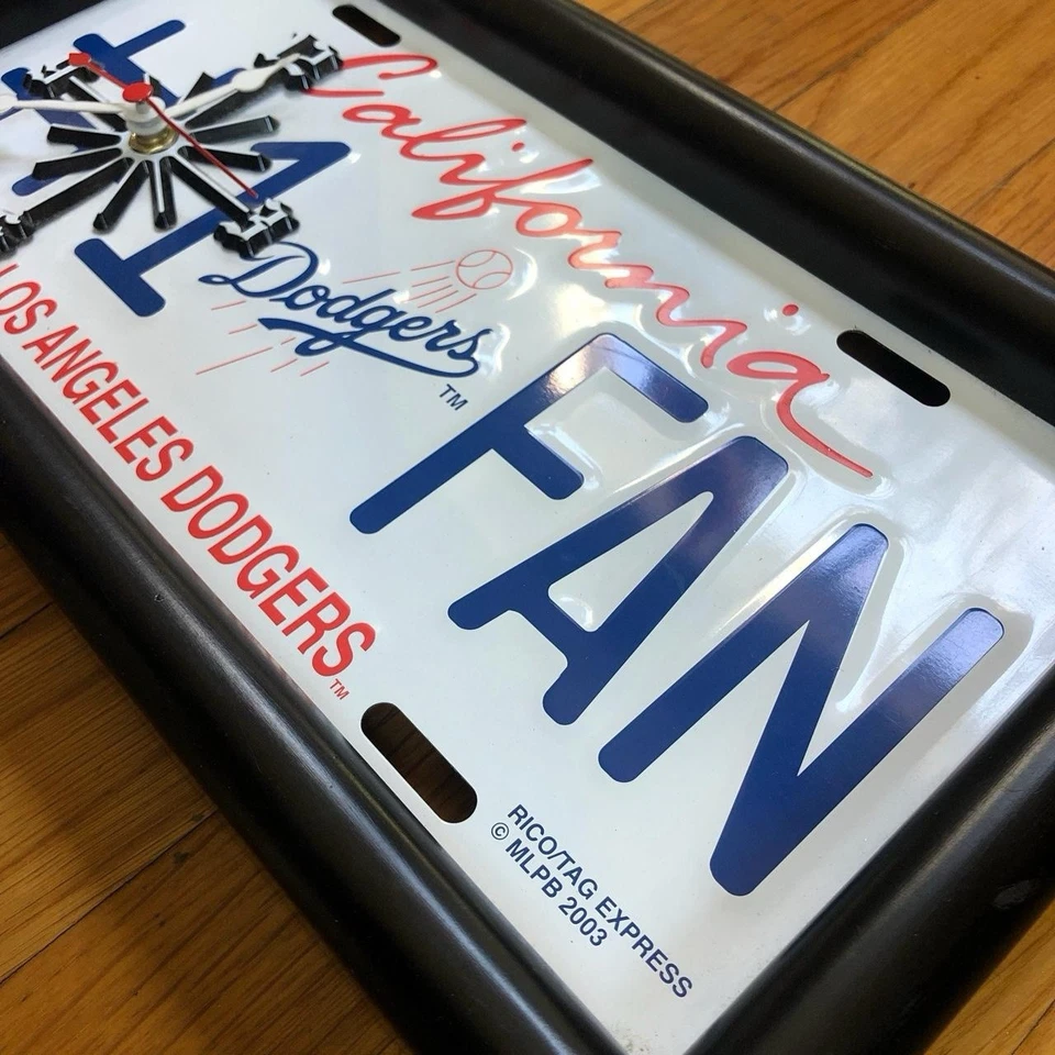 Reloj de fanático MLB Los Angeles Dodgers #1 2003 coleccionable. Nuevo Foto 4 de 4