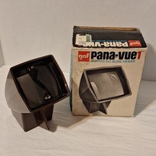 GAF Pana-Vue 1 Lighted Portable 2x2 Slide Viewer Brown with Box