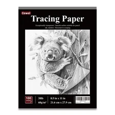 "Tracing Paper Pad 8.5”x11” - 100 Sheets Translucent Vellum for Sketching"