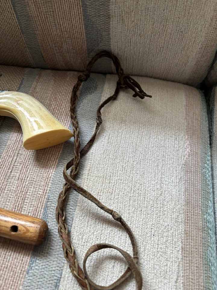 Pony Boy Vintage Die-Cast Cowboy Cap and Metal Pistols As Well As A Horse Whip - Image 3 of 4