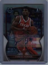 2022-23 Bowman Chrome U #15 Tyrese Hunter Chrome Prospect Autographs #/499