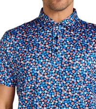 NWT Redvanly “Marne” Golf Polo Shirt XL Floral