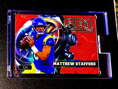 Matthew Stafford 1/1 SP 2026 Refractor Red Wild Card 1 OF 1 Rare QB #1 LA Rams