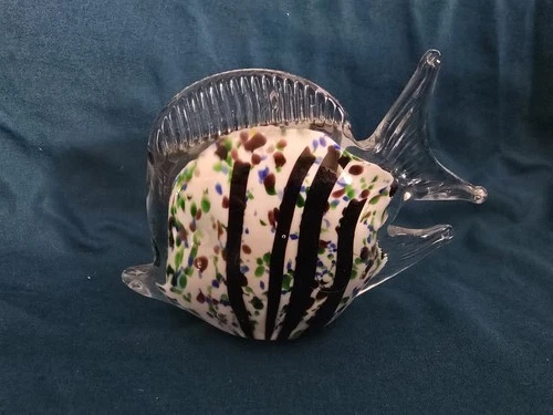 Vintage Glass Fish Handblown Glass Italian