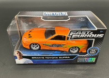 New 2019 Jada Metals 1/32 Fast  Furious Brian's Orange Toyota Supra Diecast Car