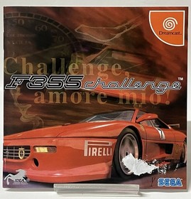 DC F355 Challenge Sample Edition Dreamcast Racing Game, Used, Scratches