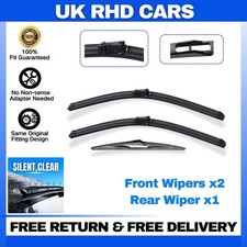 Front and Rear Windscreen Wipers For Citroen C4 Picasso/Grand Picasso 2014-20