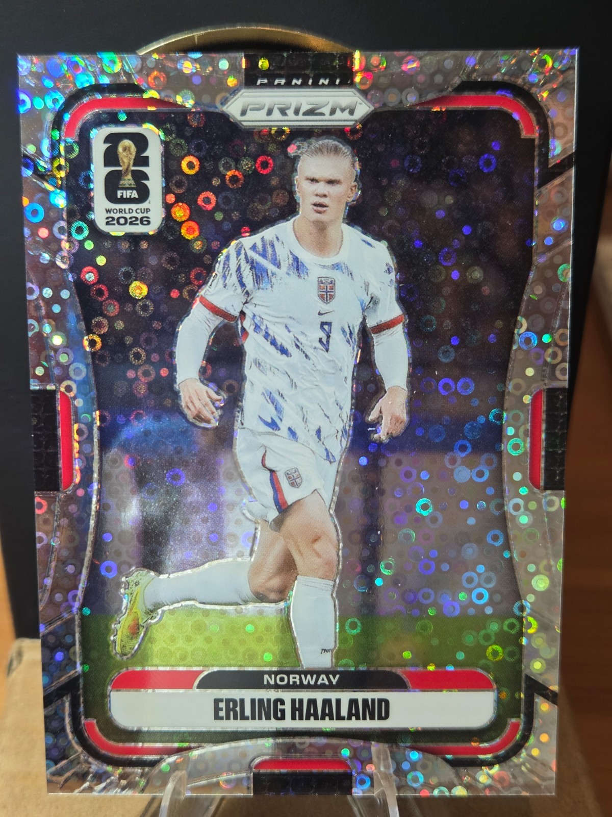 2026 Panini Prizm FIFA World Cup Soccer Disco Prizm Erling Haaland #333 Norway