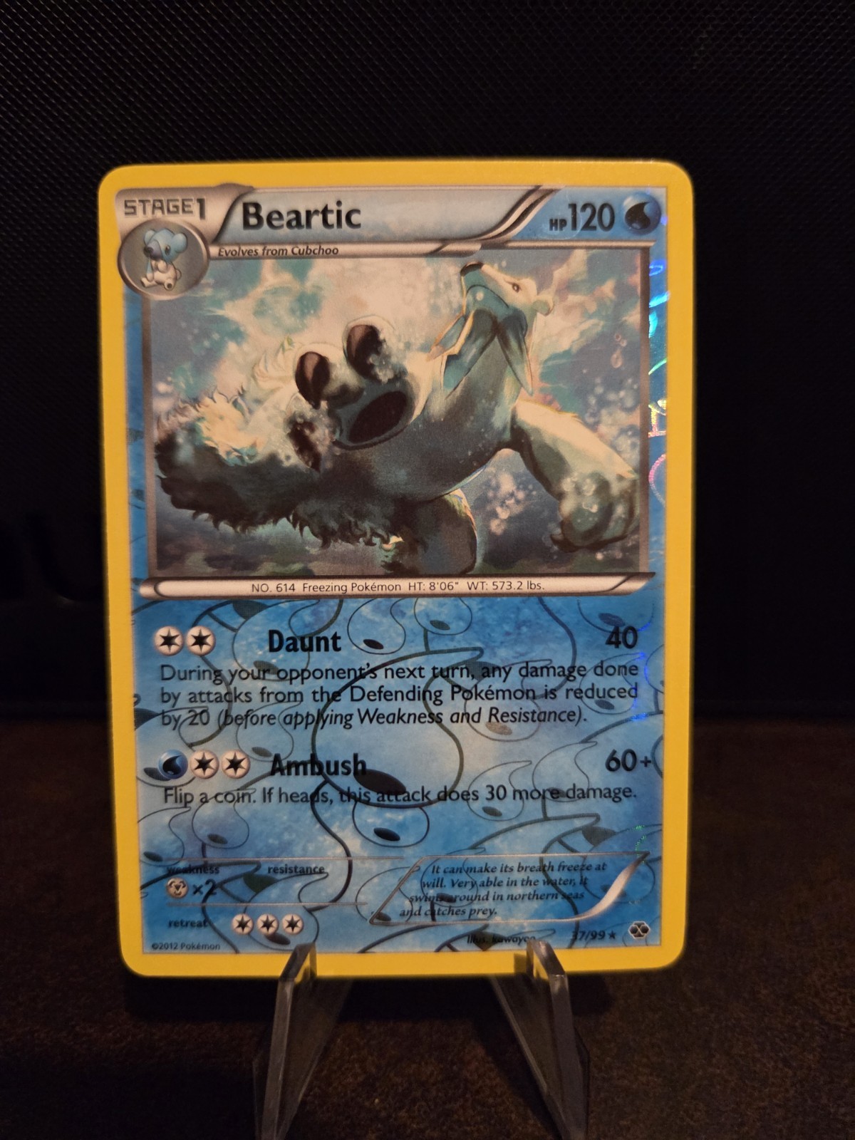Pokemon TCG Beartic 37/99 Reverse Holo Rare Next Destinies ⭐️⭐️⭐️