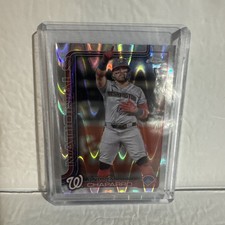2025 Topps Chrome Andrés Chaparro Wave Rookie Card- Nationals
