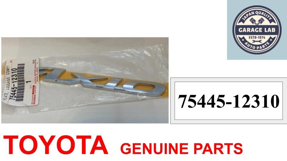 TOYOTA corolla AXIO emblem PLATE Genuine Parts 75445-12310 LUGGAGE