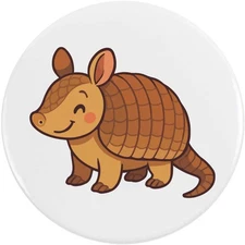 'Cute Armadillo' Button Pin Badges (BB056739)