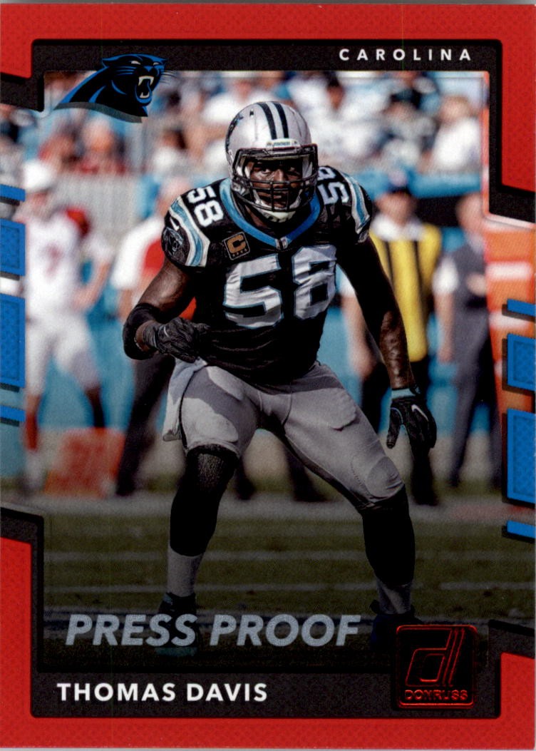 2017 Donruss Press Proofs Red #137 Thomas Davis - FB