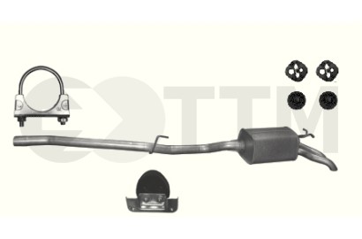Silencieux arrière pour Mercedes Classe E W210 TD échappement d'origine