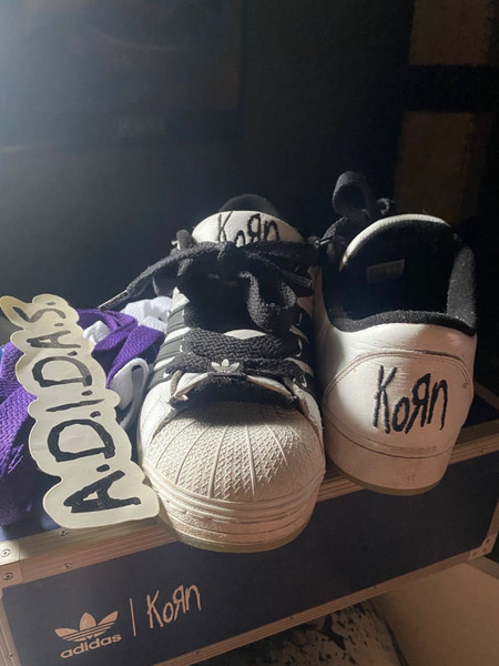 Adidas Korn X Superstar Supermodified White Black Größe US M 9,5 EU 43,5