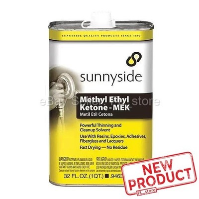 SUNNYSIDE Methyl Ethyl Ketone MEK 1 Quart Thinning and Clean Up Solvent NEW