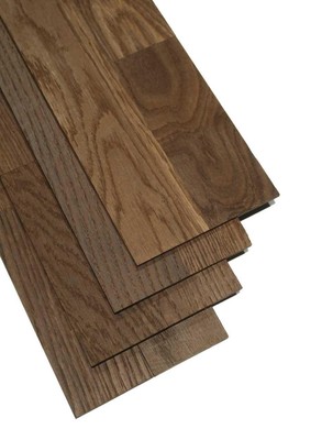 8x Eichenholz Decklamelle Räuchereiche 102x12,5cm x 4mm 1m2 Parkettboden