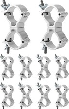 10 Pack DJ Light Swivel Coupler,1.57-2" Truss Clamp,220Lbs Heavy Duty Stage Clip
