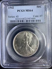 1942 Walking Liberty Half Dollar PCGS MS64 50C Certified Silver Coin