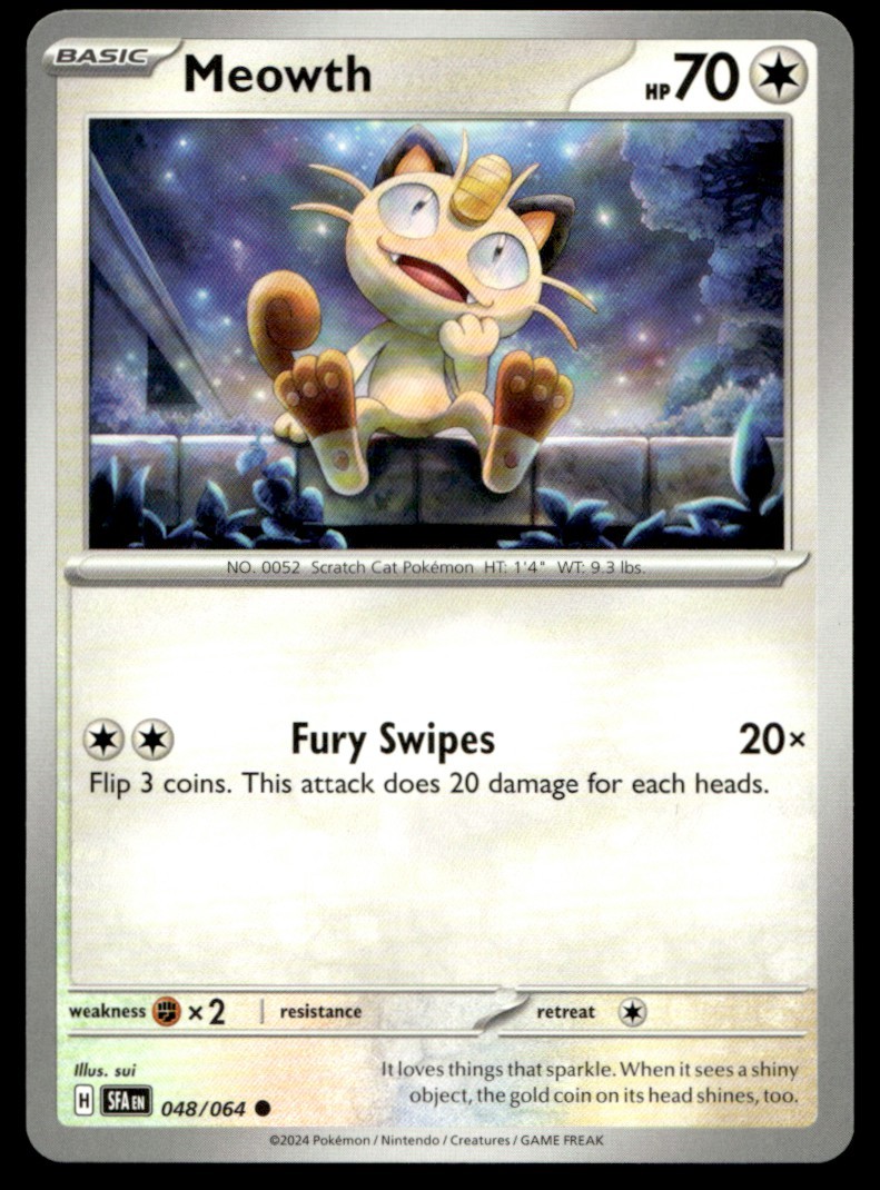 Meowth 048/064 SV: Shrouded Fable NM Pokemon TCG | Buy 10 Get 10 Free