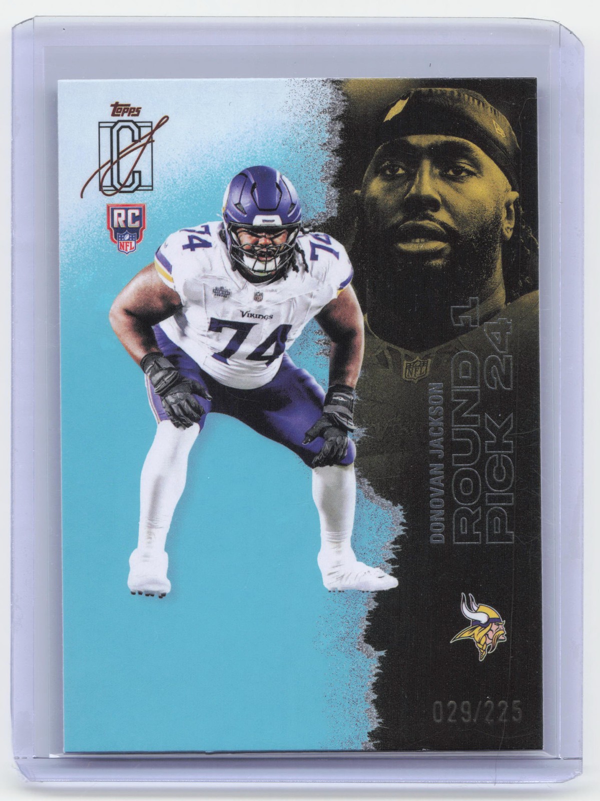 2025 Topps Signature Class #241 Donovan Jackson Teal #/225
