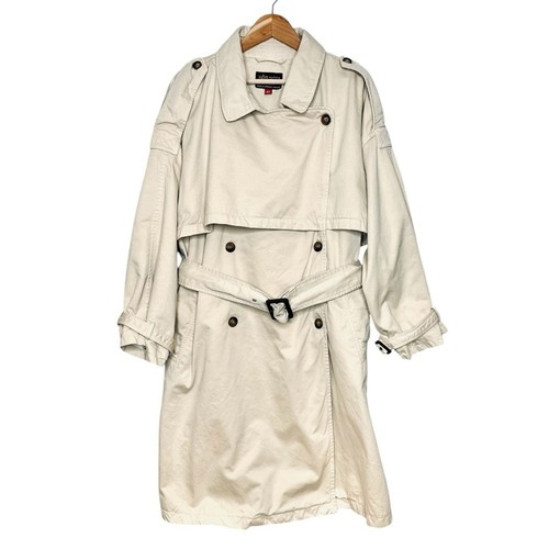 Alpha Industries Men's Cotton Trench Coat Size Medium Tan Khaki Heavy Belted - 第 1/13 張圖片