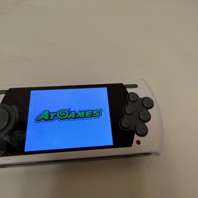 AtGames Sega Genesis Ultimate Portable Game Player Handheld White Games Built-In